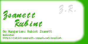 zsanett rubint business card